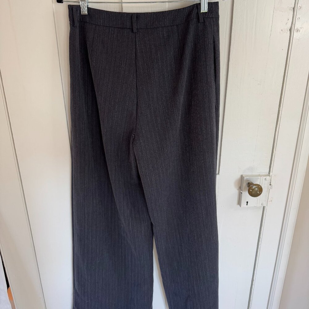 NWOT Forever 21 Blue and White Pinstripe Pants, Wide-Leg